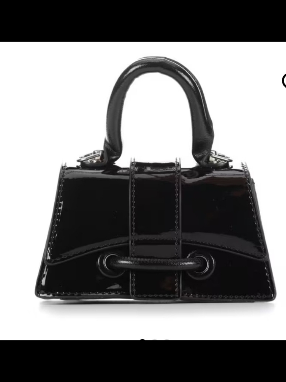 Olivia Miller Black Metallic Top Handle Handbag-NWT